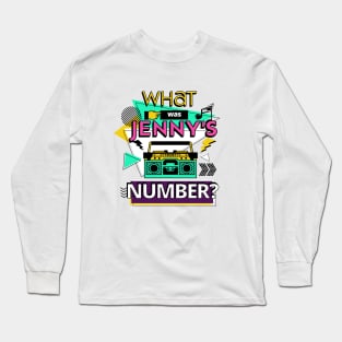 What was Jenny's Number Gen X T-Shirt Long Sleeve T-Shirt